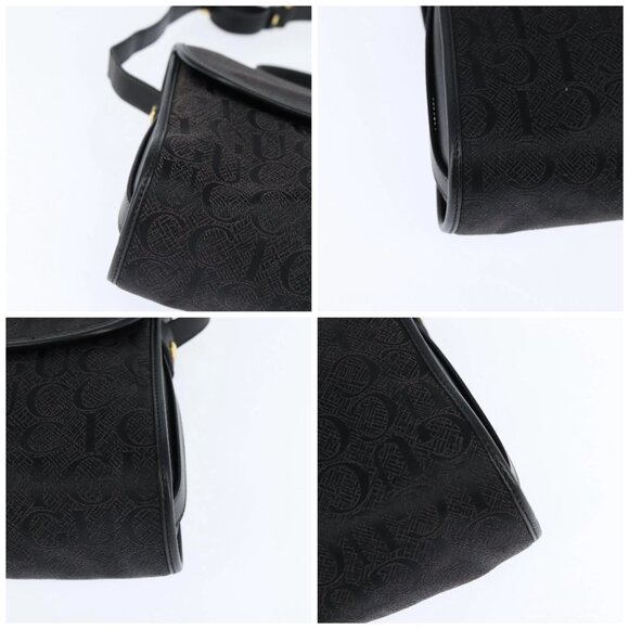 GUCCI Shoulder Bag Nylon Black Gold 001 14 0712 Auth 150087 - Picture 14 of 16